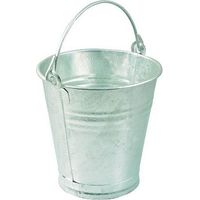 VIGOR BLINKY 9704812 Secchia Lamiera Zincata Tipo Comune Rigata Manico ad Arco Impugnatura Legno Diametro 28 cm 12 L
