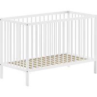 Lettino neonato 60x120 rete a doghe inclusa Vipack Meryl Bianco