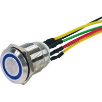 Bouton poussoir lumineux et sonore avec 6 fils soudés - SEWOSY