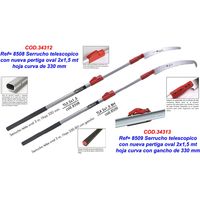 Sega Curva Kamikaze Teles TLX 2x1,5 m con Asta Ovale 8508