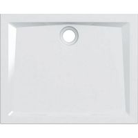 Piatto doccia rettangolare 100x80x60 cm bianco lucido in grés porcellanato - Geberit - Colore: Bianco