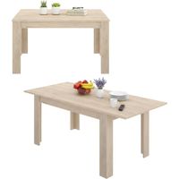 Dmora – Table extensible 140/190x90 cm – Console multiposition en chêne – Système d'ouverture pratique – Pour 6 personnes – Design moderne - 190x90h77