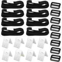 Kit de Fixation pour bâche Solaire de Piscine, kit de Sangles de Couverture Solaire
