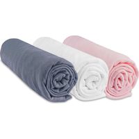 Lot de 3 Draps housse Jersey 100% Coton - 70x140 cm