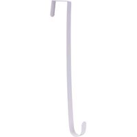 15" Wreath Hanger for Front Door Christmas Decoration Metal Over The Door Single Hook, Black(1)