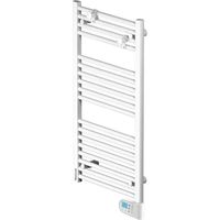 Radiador toallero - FLO BAIN II - fluido - 500W - 50x102,2x12,2 cm - programable - 2 ganchos incluidos - blanco NOIROT