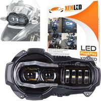 Phare Full LED pour BMW - R 1200 GS / Adventure 2004 à 2013 Feux Avant Homologué - XENLED K21007 - 108W - 5900Lms - Optique CAN