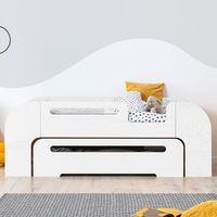Cama 90x200 entrada derecha somier y cajón incluido Thomas Blanco
