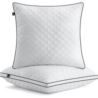BedStory Set di 2 cuscini 80 x 80 cm, in microfibra 2 x 1500 g, traspiranti e lavabili, ideali per un sonno profondo e riposante, certificato Öko-Tex