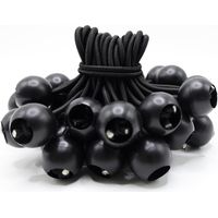 50pcs Rubber Bungee Cord with Ball, 10cm Bungee Cord with Ball, Tarpaulin Bungee Cord for Tent, Posters, Banner, Pavilion
