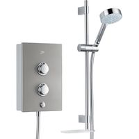 Mira Decor 8.5kW Warm Silver Single Outlet Electric Shower Clearscale 110mm Head