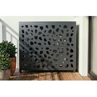 Cache clim & pompe à chaleur ANETO SUNNY aluminium gris - taille L