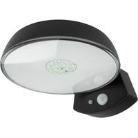 Applique solaire LED PIR IP65 noire Ecolight EC20118