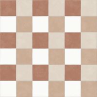 Sol Vinyle Mood Vichy - Terracotta - 4m x 27m