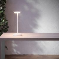 Lampe de table sans fil Sense blanc mat