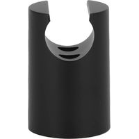 Shower Head Holder, Handheld Shower Head Wall Mount, Bathroom Hardware Clamp Holder(Black)