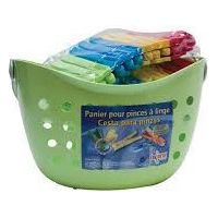 PANIER POUR PINCES A LINGE + 24 PINCES