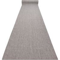 Alfombra de pasillo sisal SION Mezcla Tejido plano gris 70cm grey 70x370 cm