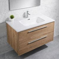 Lavabo incasso Bulnes80 in ceramica bianco lucido 81x46.5cm.