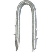 Crampillon double harpon galvanisé 3,9 x 40 mm