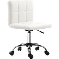Silla de oficina giratoria ergonómica – Altura regulable – Piel sintética – 46 x 51 x 80-92 cm