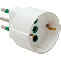 Adaptateur Fanton 10A T et prise Schuko 16A Blanc 82120