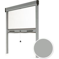 Zanzariera Finestra Tagliabile Alluminio Grigio RAL 7038 - L 150 x H 220 cm