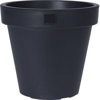Pot d'Injection Anthracite - Résistant aux UV - Polypropylène Robuste - Ø20x20cm - Extérieur