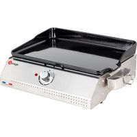 Somagic – Plancha électrique 2200W – Dimensions L 68 × l 48.5 × H 26 cm – Revêtement antiadhésif – Pour cuisson sans matière grasse
