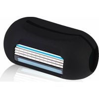 Envie 2 in 1 Finger Shaver Mini Razor Travel Portable Toothbrush Cover Black
