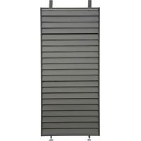 Habitat Et Jardin – Persienne pour pergola bioclimatique en acier galvanisé – 92 x 4 x 208 cm – 21 lames – Résistante aux intempéries – Coloris gris moderne