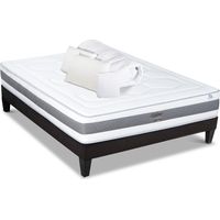 HYPSOM Pack Prêt à dormir SUBLIME 160x200 cm Matelas Mémoire de forme + Sommier + Accessoires