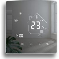 Thermostat Miroir Thermostat de Chauffage Thermostat d'ambiance programmable Thermostat Mural numérique pour Le Chauffage de l'eau Chauffage par Le Sol 3A TGR85WP