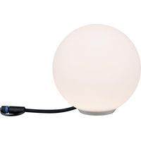 Paulmann Esfera luminosa Plug & Shine blanca LED exterior