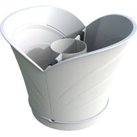 Vase 'Tulipano' 35x39x30 cm - 10 Lt. - Weiß