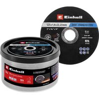 Einhell 711528 Jeu de disque à tronçonner 125 mm 50 pc(s) métal, acier inoxydable, acier, Tôle