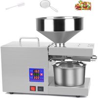 Presse à huile automatique CHIGOODS 2KW en acier inoxydable avec contrôle de température