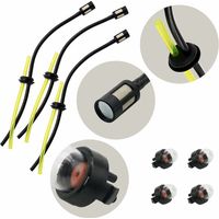Jeu Universel De Durite Essence Et Poire Amorcage (3 Durite Et 4 Poire D'amorçage) Pour Carburateur Debroussailleuse, Pieces Detachees Debroussailleuse,Souffleur,Tronçonneuse, Stihl 025C,McCulloch3200