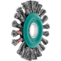 Lessmann Rundbürste Wechselzopfung, INOX-Draht 0,50 mm, Bürsten-⌀xBohrungs-⌀ / Gewinde: 115X22 mm