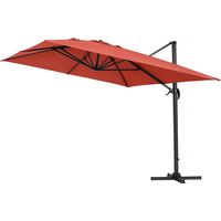 Parasol déporté "Sun 4" - 3 x 4 m - Rouge