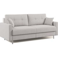 Megan Sofá convertible en microfibra extraíble 168 cm (mat. 120x197) Gris Claro
