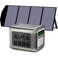 Portable Power Station Solar Generator 2016Wh LiFePO4 with 140W Solar Panel for RV, Home Backup, Emergency, Outdoor Camping Allpowers R2500