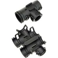 Raccord T 22-10-22 Form B – Accessoire pour gaine électrique ICTA – Température de fonctionnement -40°C à +135°C – Matériau PA66 noir – Schlemmer