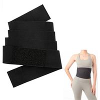 Ceinture amincissante pour femme, gaine invisible, bandeau gainant, ceinture amincissante ajustable, noire