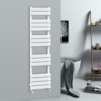 WarmeHaus Flat Panel Bathroom Heated Towel Rail Radiator Ladder White 1600x450mm