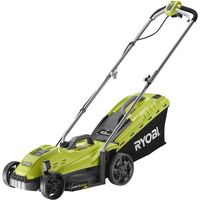 Ryobi – Tondeuse électrique filaire 1300 W – Largeur de coupe 33 cm – Bac de ramassage 35 l – Fonction mulching – Réglage hauteur de coupe 5 positions