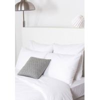 Drap Housse - COTE DECO - 140x190 cm - Blanc - Coton bio - Bonnet 25 cm