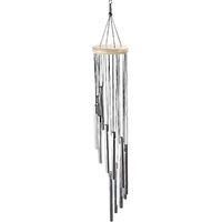 1 Article Carillon a Vent Exterieur Bambou,Carillon Exterieur Jardin,Carillon à Vent avec 12 Tubes en Aluminium Carillon Éolienne pour Maison Patio Jardin Arbre Intérieur Extérieur