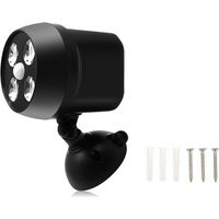 Proyector LED con sensor de movimiento inalámbrico y resistente al agua, iluminación de seguridad exterior para escaleras, pasillos, jardines y terrazas.