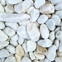 King Matériaux – Gravier marbre blanc roulé 12/25 – Sac de 800 kg pour 10m² – Granulométrie 12/25 – Décoration extérieure et chemin carrossable